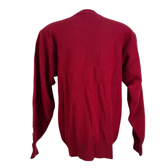 Vintage Red Australian Wool Cardigan by John L Blair Personal Choice - Picture 10 of 10